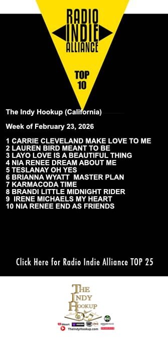 Nia Renee, Irene Michaels and Brianna Wyatt Featured in The Indy Hook Up’s Chart For The Radio Alliance Top 10 Singles of the Week