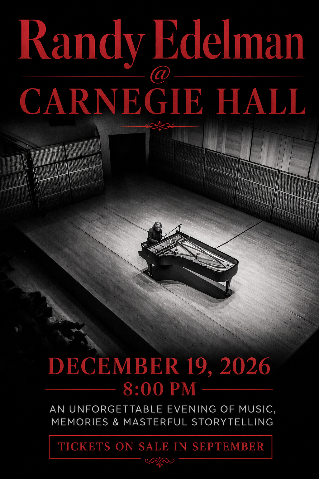 Curious Heart Comes Home: Randy Edelman Returns to Carnegie Hall December 19 Curious Heart Comes Home: Randy Edelman Returns to Carnegie Hall December 19