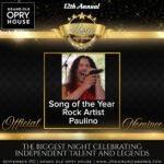 PAULINO STEPS INTO HIS OWN SPOTLIGHT: “DON’T GIVE UP ON ME” EARNS JOSIE MUSIC AWARDS NOMINATION FOR SONG OF THE YEAR – ROCK ARTIST