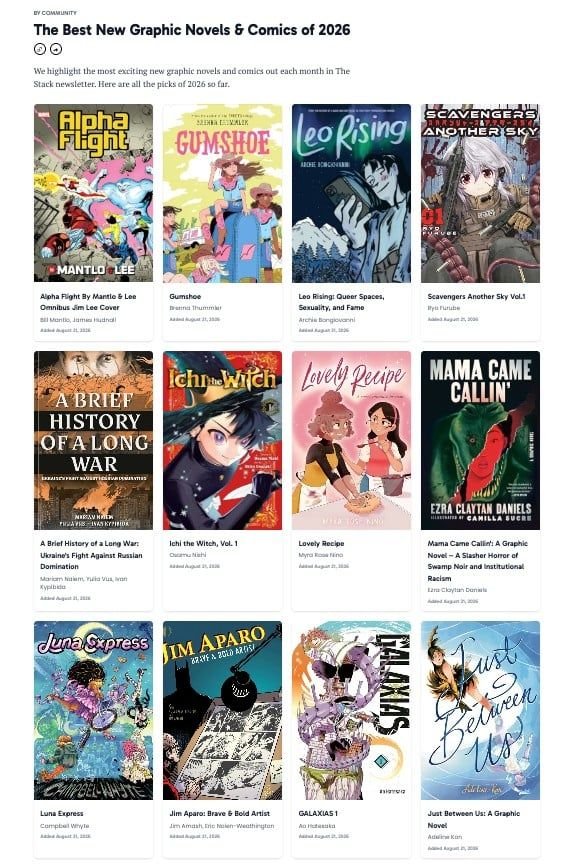 58 of the Best New Graphic Novels & Comics of 2026