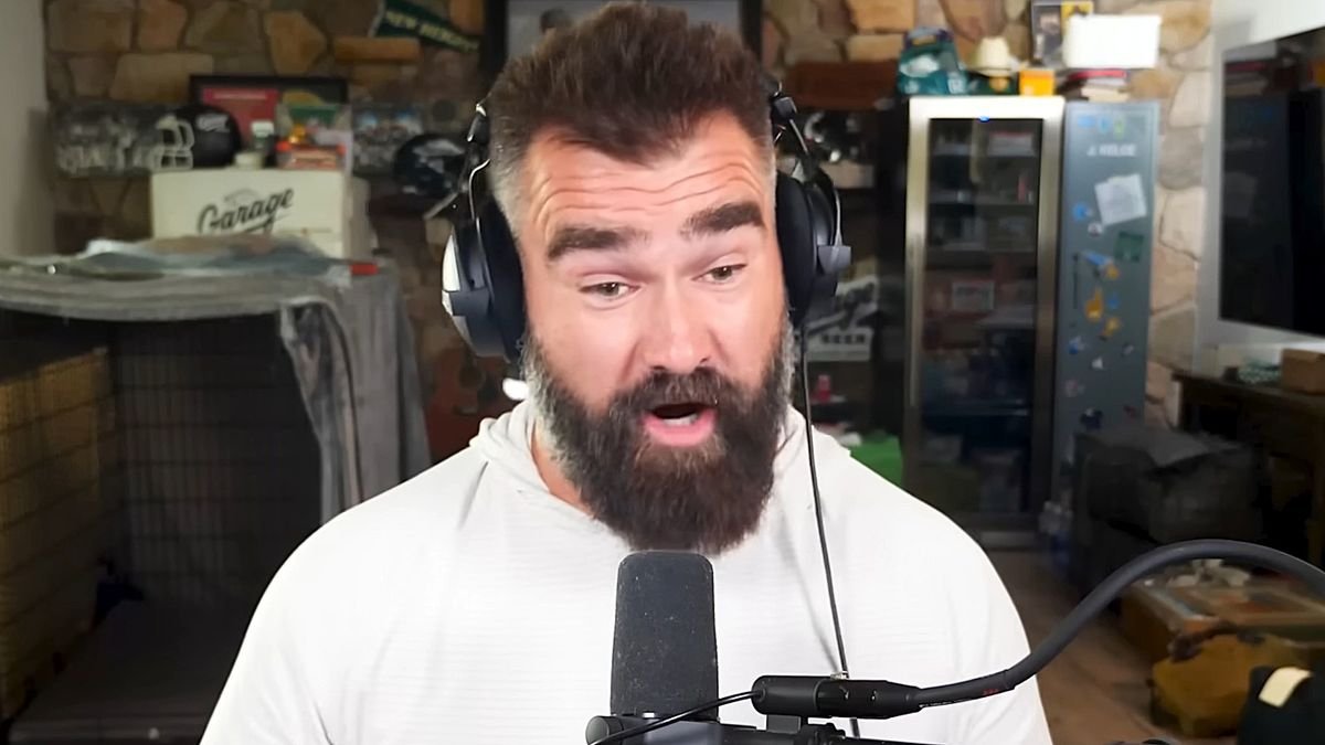 Jason Kelce On Why His Wife May Not Be Not Happy With Him After Travis And Taylors Wedding Jason Kelce On Why His Wife May Not Be Not Happy With Him After Travis And Taylors Wedding