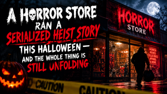 A Horror Store Ran a Serialized Heist Story This Halloween — and the Whole Thing Is Still Unfolding