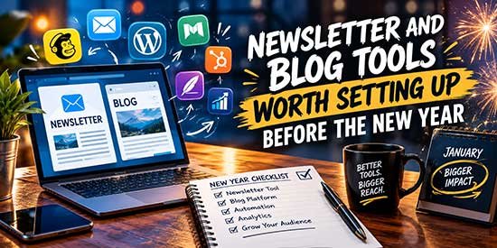 Newsletter and Blog Tools Worth Setting Up Before the New Year Newsletter and Blog Tools Worth Setting Up Before the New Year