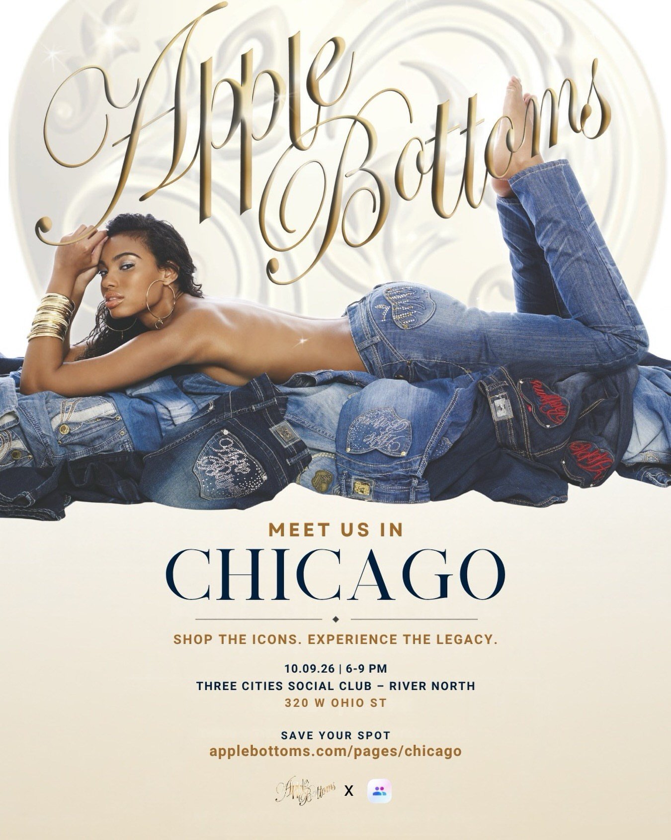 Chicago Event Alert! Join Us Friday October 9th for Apple Bottoms Store Event Chicago Event Alert! Join Us Friday October 9th for Apple Bottoms Store Event