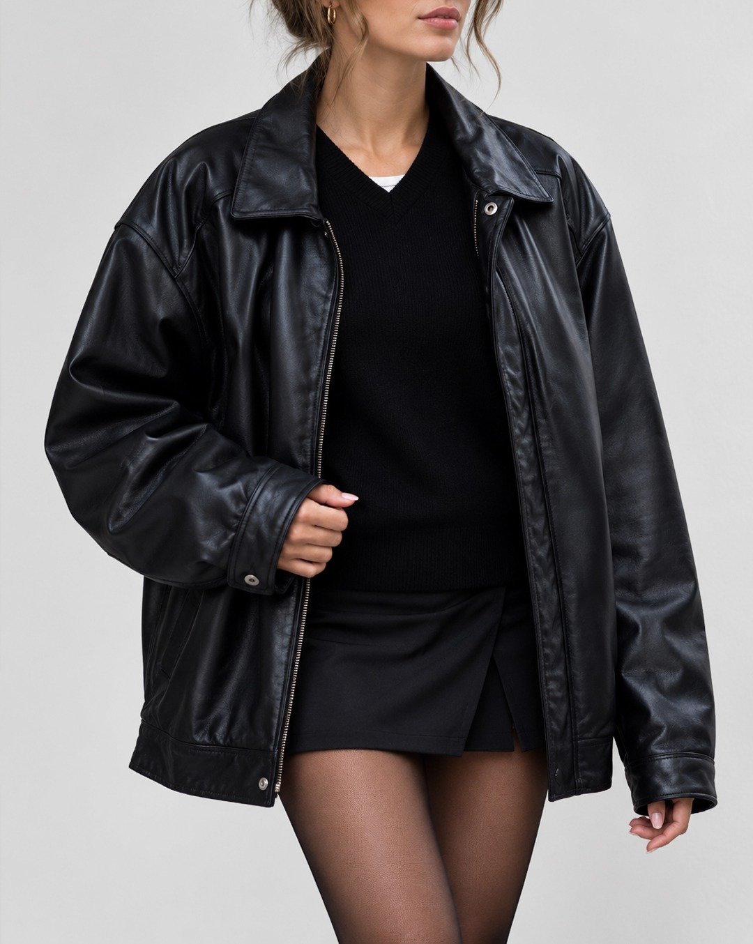 Why the Oversized Leather Jacket Is Having a Fashion Moment Again